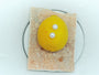 First Light natural freshwater pearl stud earrings with silver-plated copper settings, front view